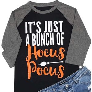 Hocus Pocus Halloween Baseball Shirt-AMAZON